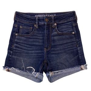 American Eagle Super High Rise Shortie Shorts